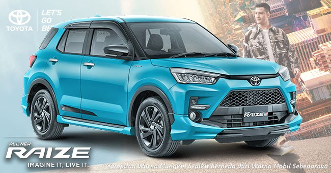 Warna Turquoise New Toyota RAIZE Jakarta