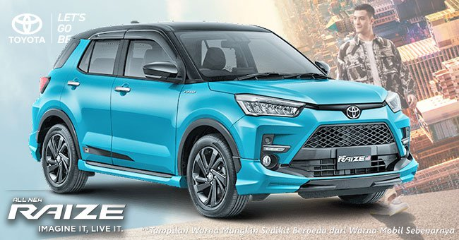 Warna Turquoise Two Tone New Toyota RAIZE Jakarta