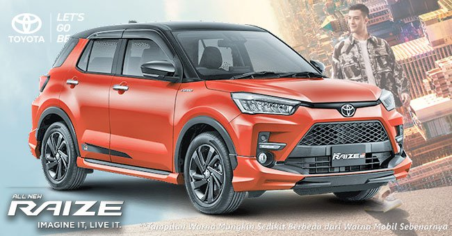 Warna Red Merah Two Tone New Toyota RAIZE Jakarta