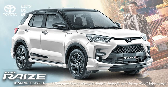 Warna White Two Tone New Toyota RAIZE Jakarta