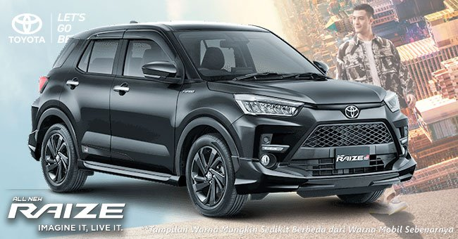 Warna Black Hitam New Toyota RAIZE Jakarta