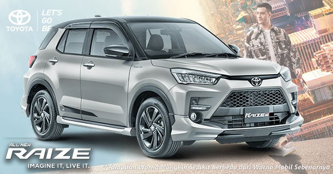Warna Silver Metallic Two Tone New Toyota RAIZE  Jakarta